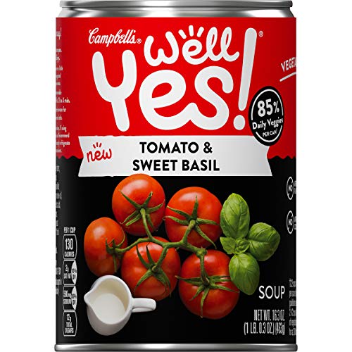0051000276070 - CAMPBELLS WELL YES! TOMATO & SWEET BASIL SOUP, 16.3 OUNCE CAN
