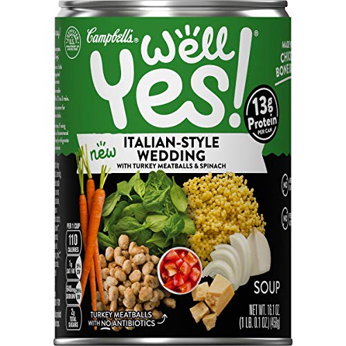0051000277015 - CAMPBELLS WELL YES! ITALIAN-STYLE WEDDING SOUP, 16.1 OUNCE CAN