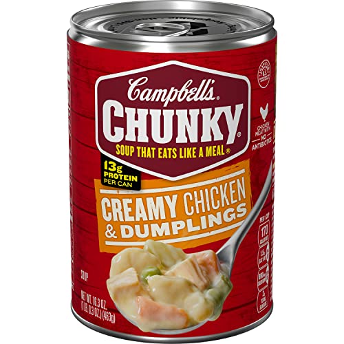 0051000277268 - CAMPBELL’S CHUNKY SOUP, CREAMY CHICKEN AND DUMPLINGS SOUP, 16.3 OZ CAN