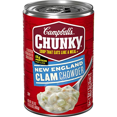 0051000277275 - CAMPBELL’S CHUNKY SOUP, NEW ENGLAND CLAM CHOWDER, 16.3 OZ CAN