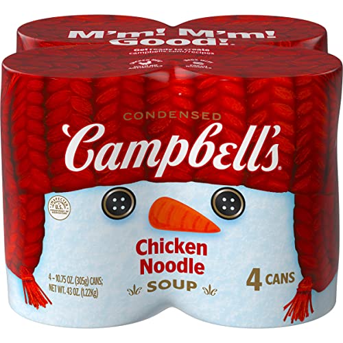 0051000284273 - CAMPBELLS CONDENSED CHICKEN NOODLE SOUP, WINTER SNOWMAN 10.75 OZ. CAN (PACK OF 4)