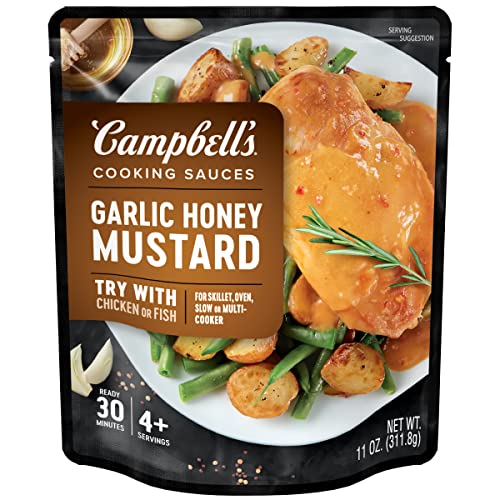 0051000285287 - CAMPBELL’S COOKING SAUCES, GARLIC HONEY MUSTARD, 11 OUNCE POUCH