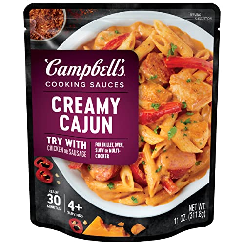 0051000285294 - CAMPBELL’S COOKING SAUCES, CREAMY CAJUN, 11 OUNCE POUCH