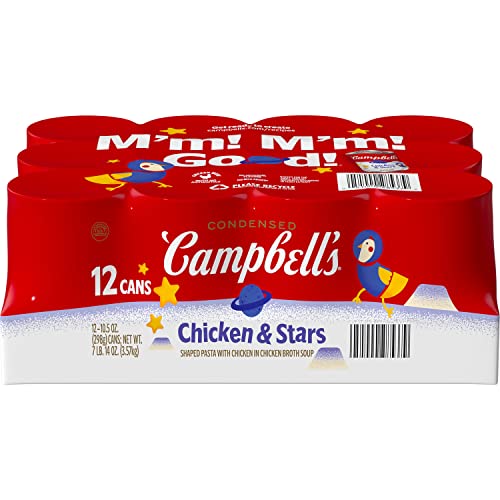 0051000285379 - CAMPBELLS CONDENSED KIDS SOUP, CHICKEN & STARS SOUP, 10.5 OZ CAN (PACK OF 12)
