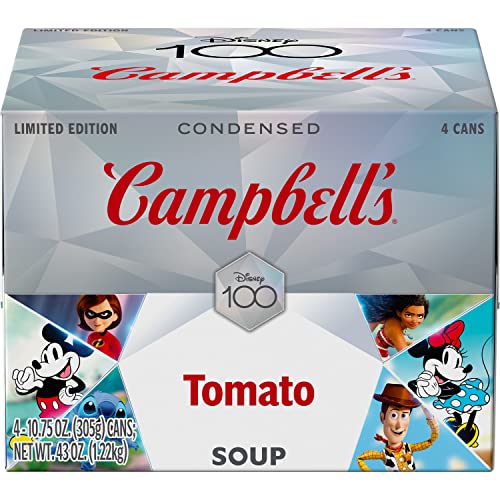 0051000287502 - CAMPBELLS CONDENSED DISNEY TOMATO SOUP, 10.75 OZ CANS (4 PACK)