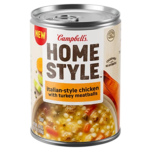 0051000287960 - CAMPBELLS HOMESTYLE ITALIAN-STYLE CHICKEN SOUP WITH TURKEY MEATBALLS, 16.1 OZ CAN