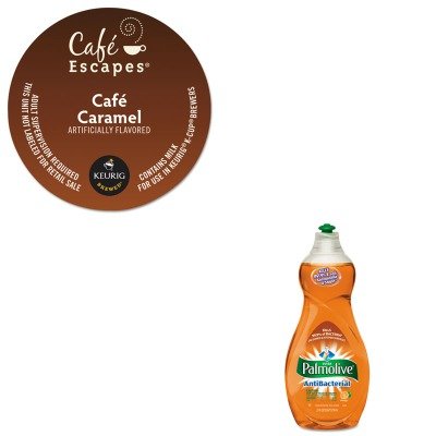 0510003574212 - KITCPM46113EAGMT6813 - VALUE KIT - GREEN MOUNTAIN COFFEE ROASTERS CAF CARAMEL K-CUPS (GMT6813) AND ULTRA PALMOLIVE ANTIBACTERIAL DISHWASHING LIQUID (CPM46113EA)