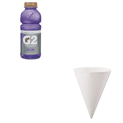 0510004111782 - KITKCI60KBRQKR04060 - VALUE KIT - GATORADE G2 PERFORM 02 LOW-CALORIE THIRST QUENCHER (QKR04060) AND KONIE CUPS INTERNATIONAL ROLLED-RIM PAPER CONE CUPS (KCI60KBR)