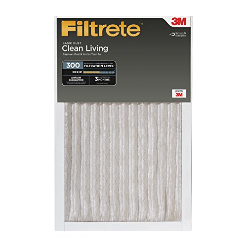 0051111020685 - FILTRETE CLEAN LIVING BASIC DUST FILTER, MPR 300, 16 X 20 X 1-INCHES, 6-PACK