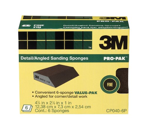 0051111031261 - 3M ANGLE SANDING SPONGE, 2.875-INCH BY 4.875-INCH BY 1-INCH