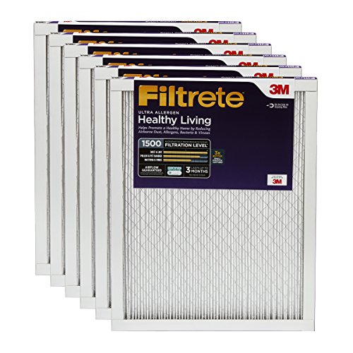 0051111554326 - FILTRETE HEALTHY LIVING FILTER, 14-INCH BY 14-INCH BY 1-INCH, 6-PACK