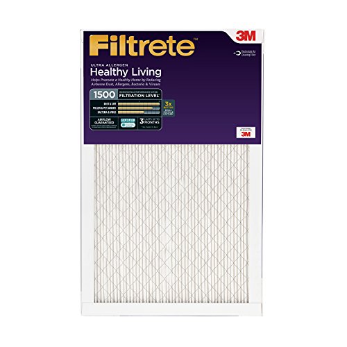 0051111556306 - FILTRETE HEALTHY LIVING ULTRA ALLERGEN REDUCTION FILTER, MPR 1500, 16-INCHES, 6-PACK