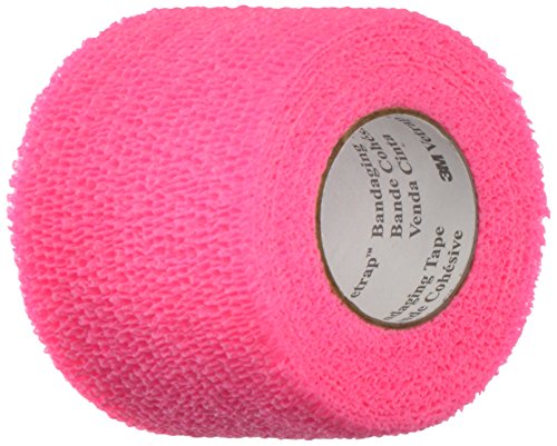 0051115048555 - 3M VETRAP TAPE ROLL FOR DOGS, CATS AND HORSES, 2-INCH BY 5-YARD, HOT PINK