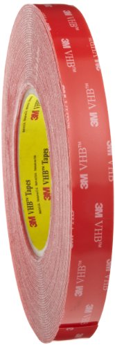 0051115255236 - 3M VHB HEAVY DUTY MOUNTING TAPE 4910 CLEAR, 3/4 IN X 15 YD 40.0 MIL (PACK OF 1)
