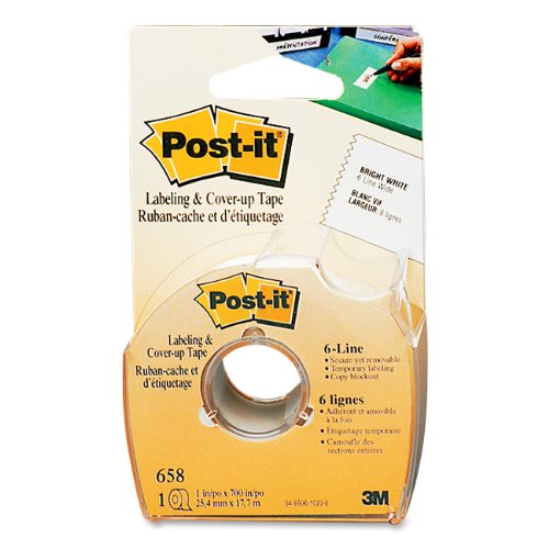 5112788140764 - POST-IT® LABELING AND COVER-UP TAPE , 1 X 700 INCHES, WHITE
