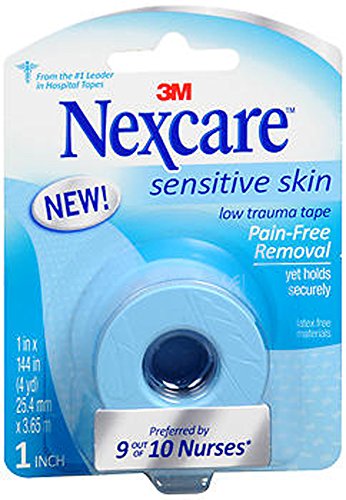 0051131200357 - NEXCARE LOW TRAUMA TAPE FOR SENSITIVE SKIN 1 X 4 YDS - EACH