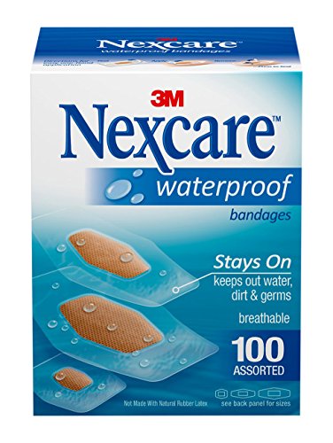 0051131212763 - NEXCARE WATERPROOF ADHESIVE BANDAGES - 100 COUNT, CLEAR