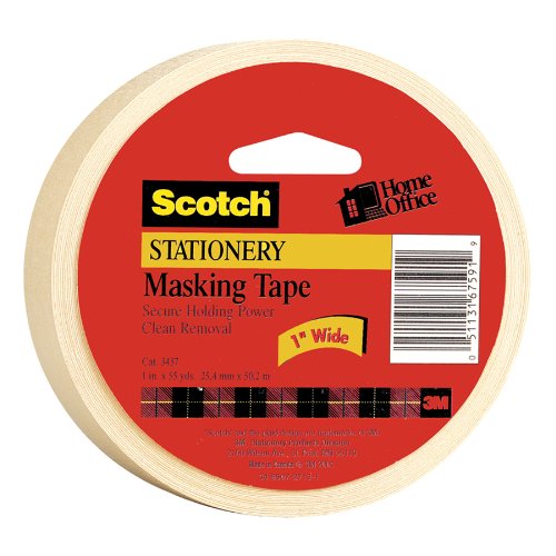 0051131675919 - SCOTCH(R) HOME AND OFFICE MASKING TAPE , 1 INCH X 55 YARDS,TAN