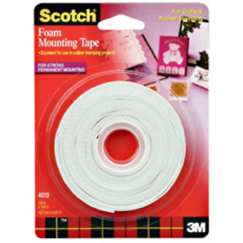 0051131762718 - SCOTCH 4013 1/2-INCH BY 150-INCH MOUNTING TAPE