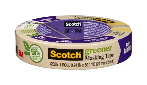 0051131870178 - 3M MASKING TAPE FOR BASIC PAINTING, .94-INCH BY 60.1-YARD