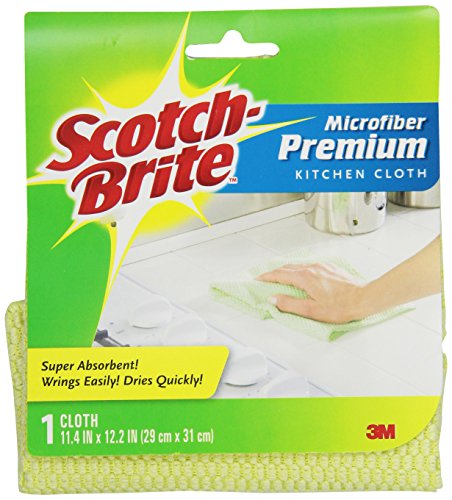 0051131967632 - SCOTCH-BRITE PREMIUM KITCHEN CLOTH, COLORS MAY VARY, 1-COUNT (PACK OF 3)
