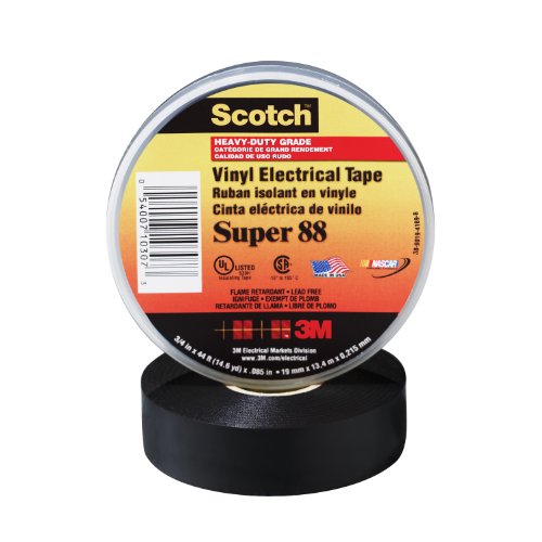 0051131996960 - 3M 88 ELECTRICAL TAPE, .75-INCH BY 66-FOOT BY .0085-INCH
