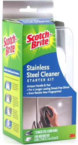 0051135808115 - SCOTCH-BRITE STAINLESS STEEL CLEANER AND POLISHER STARTER KIT
