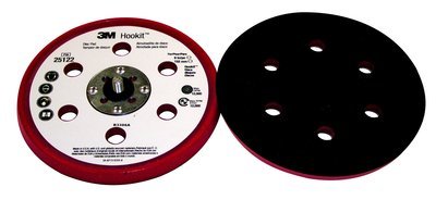 0051141251226 - 3M HOOKIT D/F LOW PROFILE DISC PAD 25122, 6 DIAMETER X 0.37 THICK, 6 HOLE (PACK OF 1)