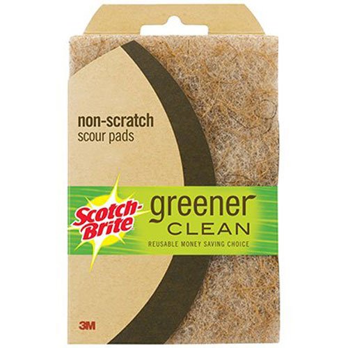 0051141340265 - SCOTCH-BRITE GREENER CLEAN NON-SCRATCH SCOUR PADS, 3 COUNT