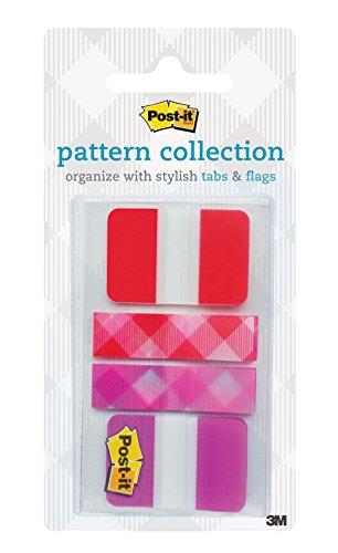 0051141395081 - POST-IT TABS, 1 X 1.5 INCHES, 22/PACKAGE, .47 X 1.7 INCHES ARROW FLAGS, 40/PACKAGE (686-RV-PLAID)