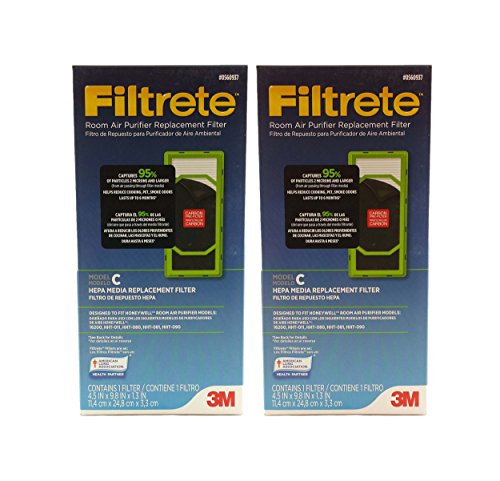 0051141401751 - FILTRETE #0560937 ROOM AIR PURIFIER REPLACEMENT FILTER MODEL C FITS HONEYWELL MODELS 16200, HHT-011, HHT-080, HHT-081 AND HHT-090 MULTIPACK - 2