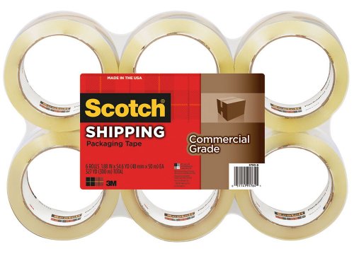 0051141917641 - SCOTCH(R) 3750 COMMERCIAL PERFORMANCE PACKAGING TAPE, 1 7/8IN. X 54.6 YD., CLEAR