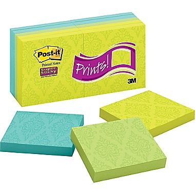 0051141951614 - POST-IT SUPER STICKY 3 X 3 PRINT NOTES, 10 PADS/PACK