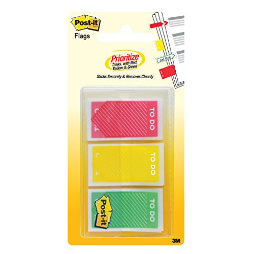 0051141985749 - POST-IT(R) PRINTED FLAGS, 1IN. X 1 7/16IN., TO DO, ASSORTED COLORS, PACK OF 60 F