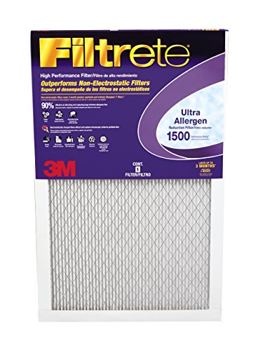 0051141993614 - FILTRETE HEALTHY LIVING ULTRA ALLERGEN REDUCTION FILTER, MPR 1500, 14 X 30 X 1-INCHES, 6-PACK