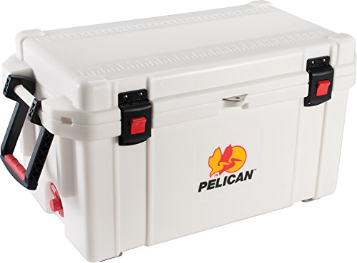 0512703981888 - PELICAN PROGEAR ELITE MARINE DELUXE COOLER WITH 2-INCH INSULATION, WHITE, 65-QUART