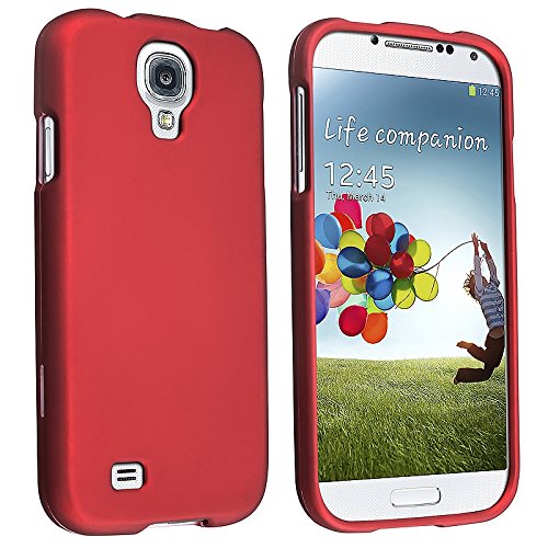 0513509111332 - FOR SAMSUNG©GALAXY S4 I9500 RUBBERIZED COVER - RED