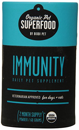 5147841579335 - ORGANIC PET SUPERFOOD IMMUNITY PREMIUM SUPPLEMENT FOR DOGS AND CATS 60 GRAMS