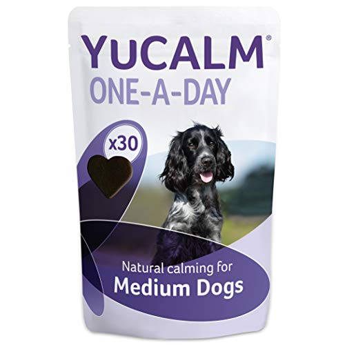 0051497047870 - YUCALM CALMING SUPPLEMENT FOR DOGS, PACK OF 30 CHEWS, 1-MONTH SUPPLY (MEDIUM DOG - 36LB - 65LB)