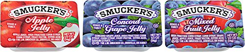 0051500007730 - SMUCKERS GRAPE JELLY, APPLE & MIXED FRUIT, 1/2 OZ, 200 COUNT
