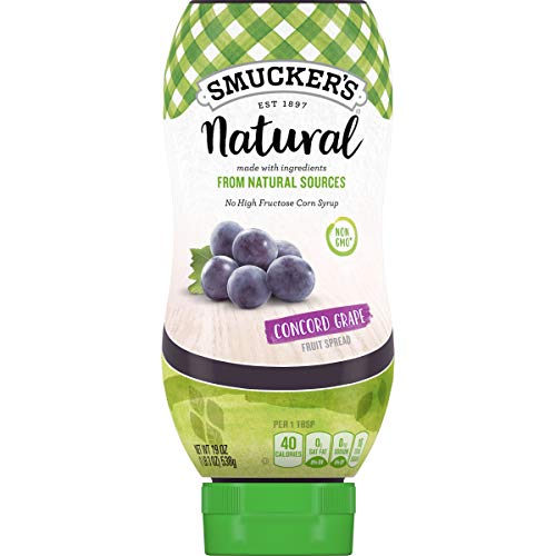 0051500141748 - SMUCKER'S NATURAL SQUEEZE FRUIT SPREAD, CONCORD GRAPE, 19 OUNCE (PACK OF 12)