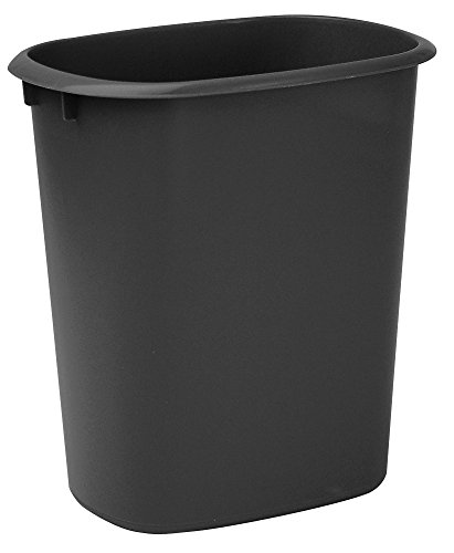 0051596011024 - UNITED SOLUTIONS WB0173 10-QUART WASTEBASKET KITCHEN, LAUNDRY OR OFFICE TRASH CAN, 2.5 GALLON, BLACK