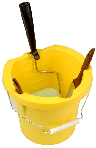 0051596030100 - UNITED SOLUTIONS PN0002 YELLOW ONE GALLON PLASTIC PAINT PAIL - 1 GALLON PAINT BUCKET IN YELLOW