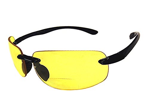 5165449910220 - RODEO MONACOS EVERYDAY WRAP NEARLY INVISIBLE LINE BI FOCAL SUN READER SUNGLASSES (EVENING DRIVER, 3.00)