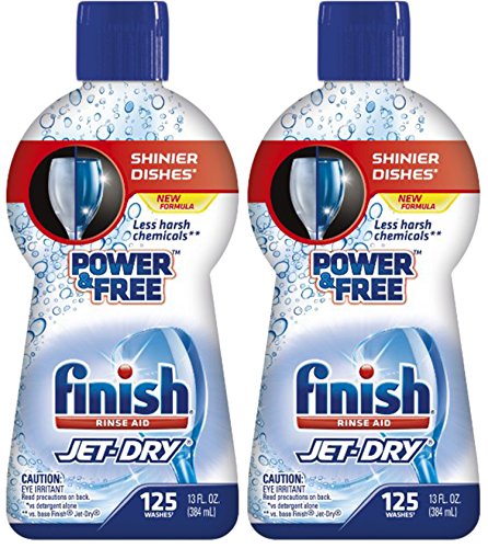 Finish Jet Dry Rinse Aid, Dishwasher Rinse Agent, 2 Count