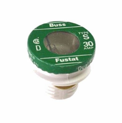 0051712102445 - BUSSMANN BP/S-30 30 AMP TYPE S TIME-DELAY DUAL-ELEMENT PLUG FUSE REJECTION BASE, 125V UL LISTED CARDED, 2-PACK