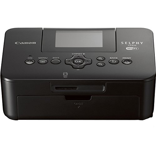 0051851210841 - CANON SELPHY CP910 COMPACT PHOTO COLOR PRINTER, WIRELESS, PORTABLE (BLACK) (DISCONTINUED BY MANUFACTURER)
