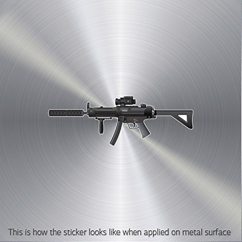 5190500085517 - STICKER GUN WEAPON SAILBOAT SPECIALTY STABLE BIKE ACTIVITY VINYL BIKE SPECI (5 X 1.73 IN)