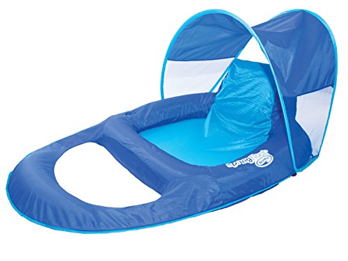 0519242644144 - SWIMWAYS SPRING FLOAT CANOPY RECLINER POOL LOUNGE