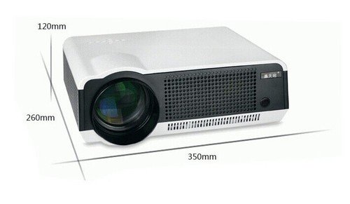 0519256112561 - GOWE 1280*800 FULL HD 4000LUMEN LED LCD PROJECTOR CONTRAST 4000:1 DIGITAL VIDEO PORTABLE PROYECTOR BEAMER ANDROID WIFI